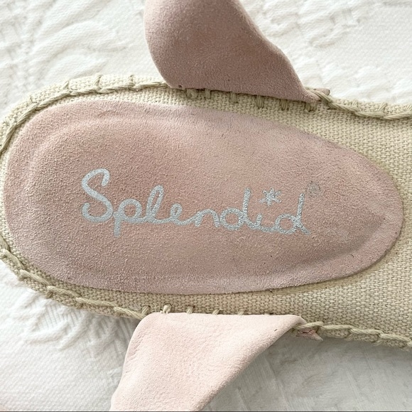 Lulus Splendid Tereza Blush Suede Leather Lace-Up Espadrille Sandals - Picture 8 of 11